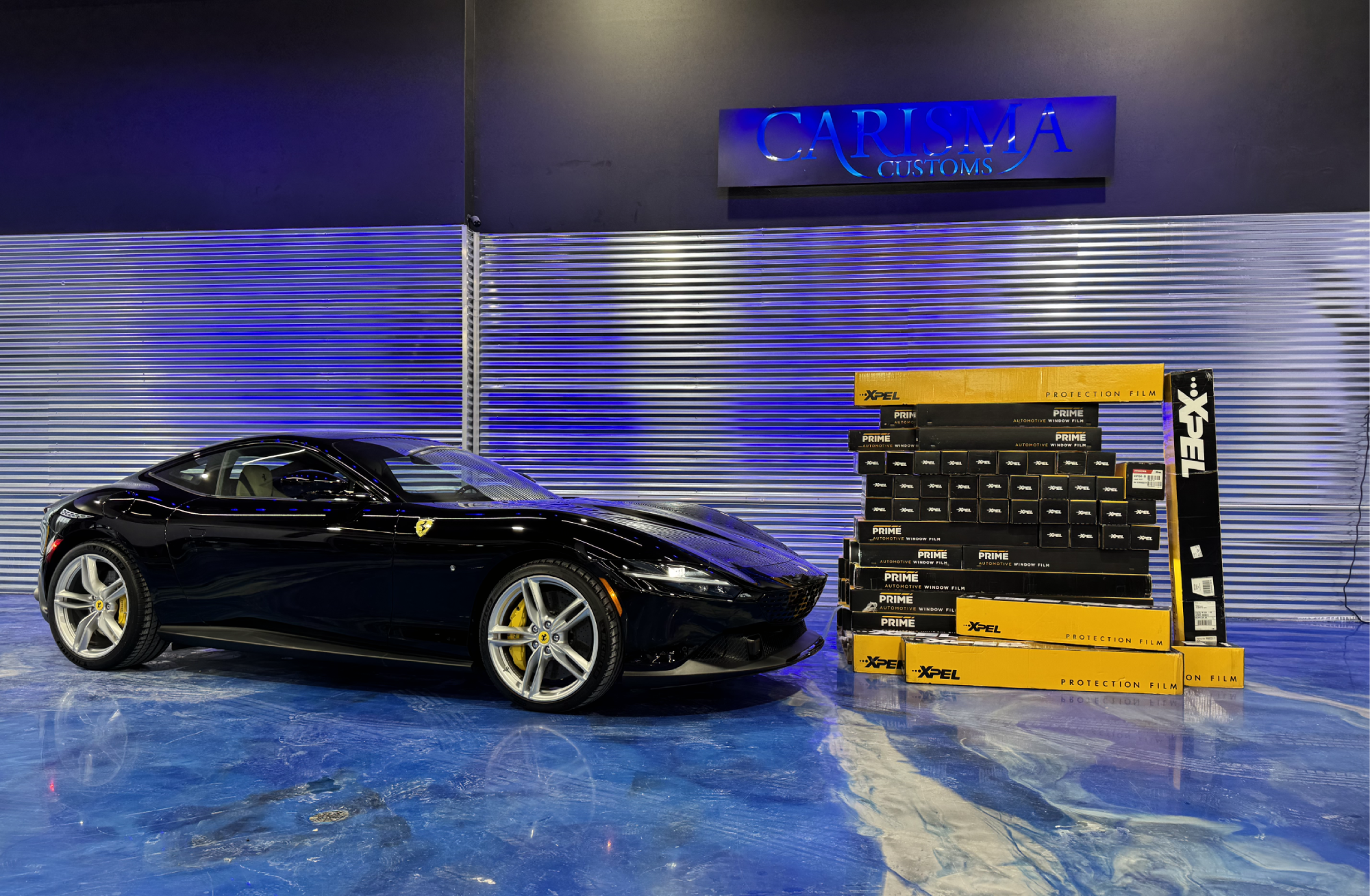 2024 Ferrari Roma Revitalized Gets Protected with XPEL Paint Protection & Ceramic Coating